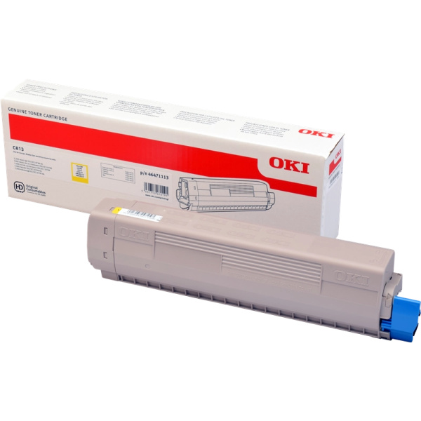 Original OKI C813 Amarillo Cartucho de Toner - 46471113