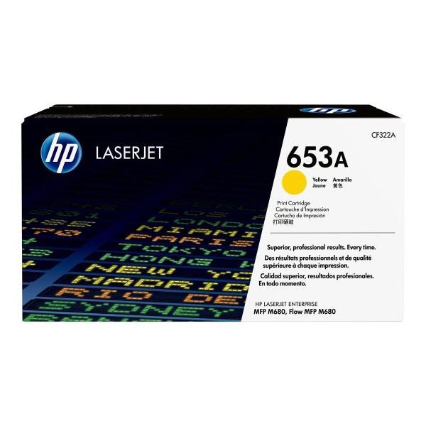 Original HP CF322A Amarillo Cartucho de Toner 653A