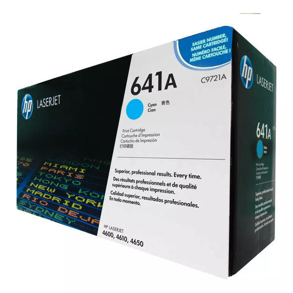 Original HP C9721A Cyan Cartucho de Toner 641A