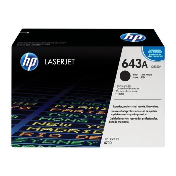 Original HP Q5950A Negro Cartucho de Toner 643A