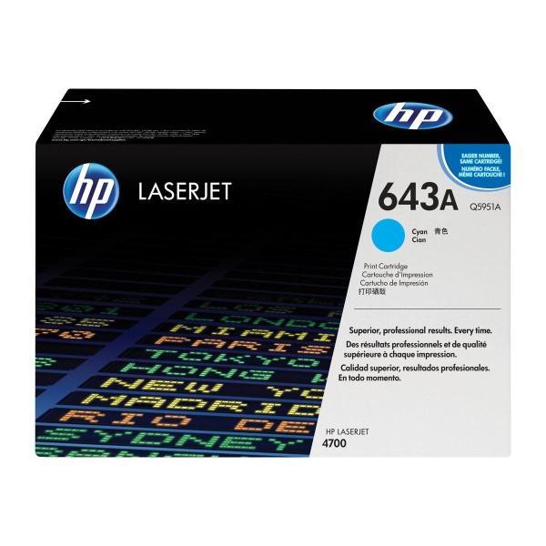 Original HP Q5951A Cyan Cartucho de Toner 643A