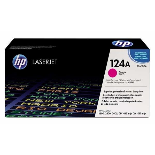 Original HP Q6003A Magenta Cartucho de Toner 124A
