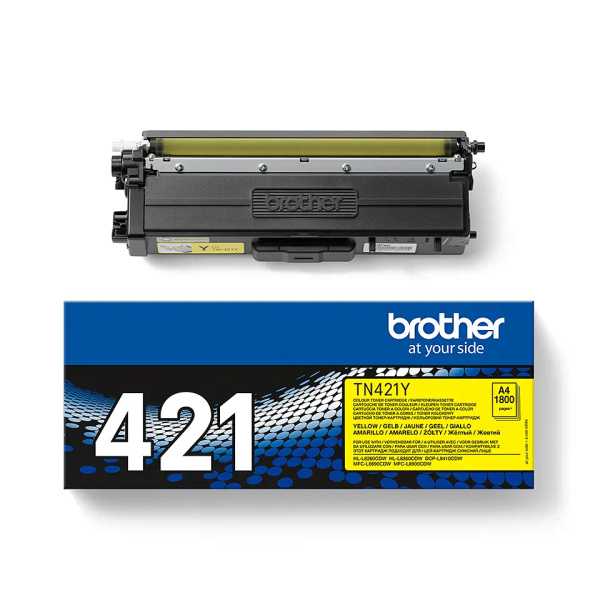 Cartucho de tóner Amarillo original Brother TN421