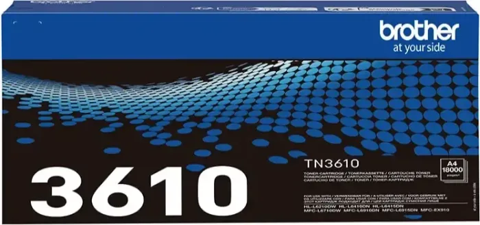 Toner Noir Compatible TN3610 Pour Imprimantes Brother HL-L6210, HL-L6410, MFC-L6710, MFC-L6910 - 18 000 Pages