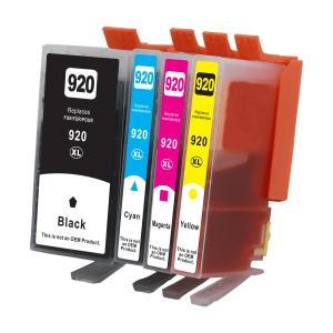 Compatible 4 cartuchos Tinta HP 920XL
