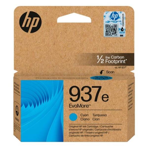 Cartucho de tinta Cian original HP 937e 4S6W6NE