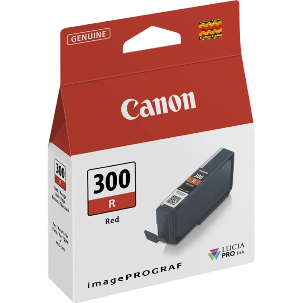Cartucho de tinta Rojo original Canon PFI300