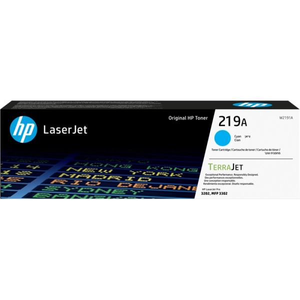 Cartucho de tóner Cian original HP W2191A 219A