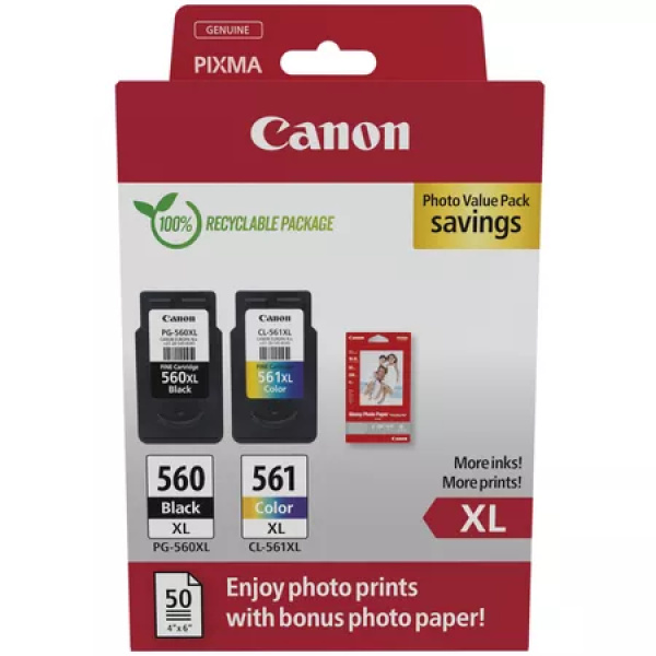 Pack ahorro Negro XL original Canon PG560XL