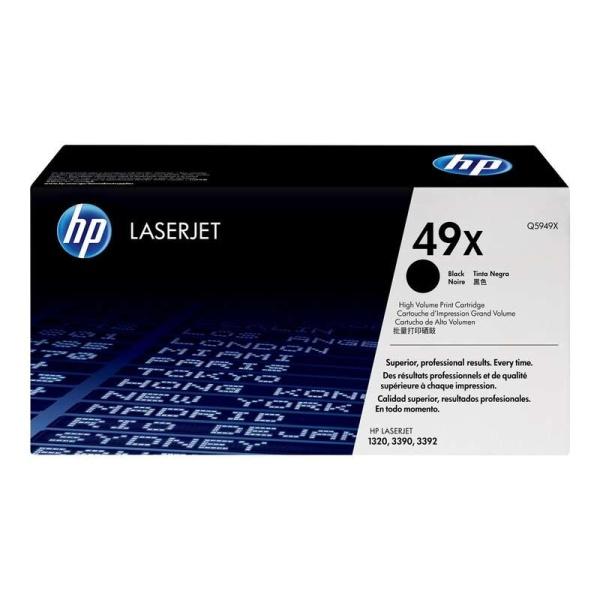 Cartucho de toner original HP Q5949X (49X) de alta calidad.