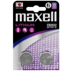 Maxell Blister de 2 Pilas Litio de Boton CR2032 3V