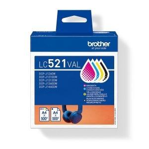 Cartucho de tinta Negro original Brother LC521VAL