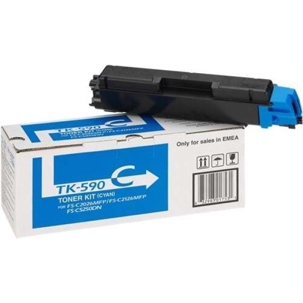 Cartucho de tóner Cian original Kyocera TK590