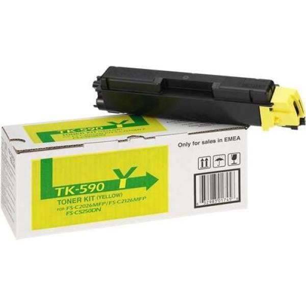 Cartucho de tóner Amarillo original Kyocera TK590