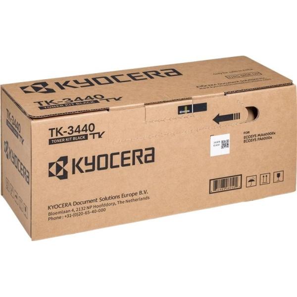 Cartucho de tóner Negro original Kyocera TK3440