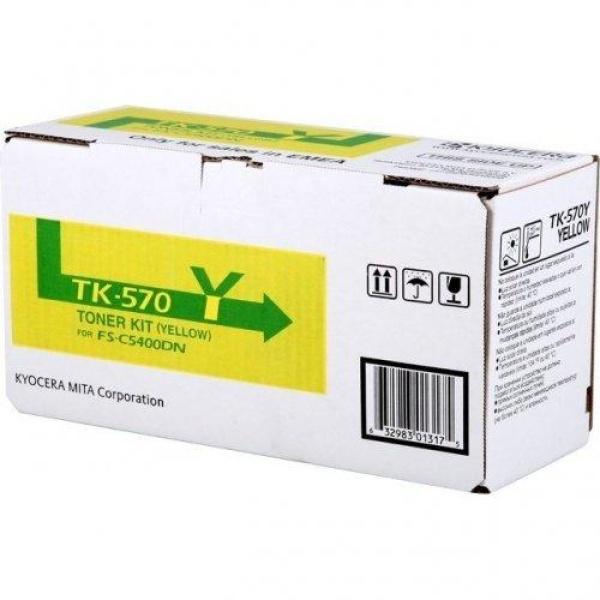 Cartucho de tóner Amarillo original Kyocera TK570Y