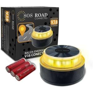 SOS Road Connected - Baliza V16 Homologada DGT con GPS y Conectividad 3.0