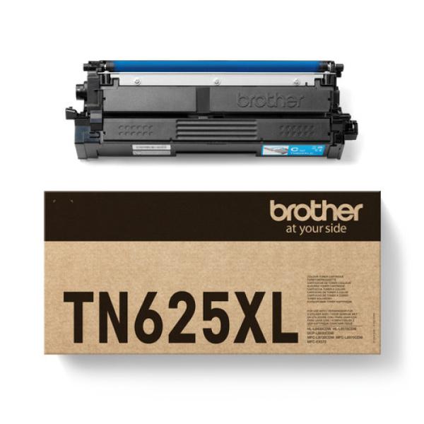 Tóner Original Brother TN625XLC Cian XL compatible con HL-L8430CDW, HL-L8430CDWT, HL-L8570CDW y MFC-L8730CDW.