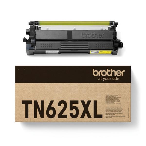 Tóner Original Brother TN625XLY Amarillo XL compatible con HL-L8430CDW, HL-L8430CDWT, HL-L8570CDW y MFC-L8730CDW.