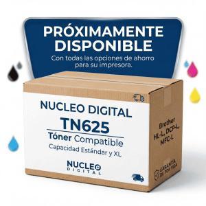Imagen provisional de tóner Brother TN625 compatible próximamente disponible en Núcleo Digital.