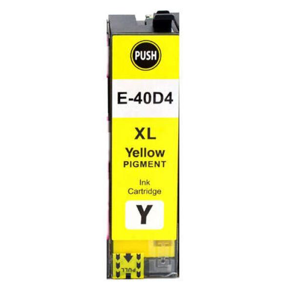 Cartucho de tinta compatible Epson T40D4 Amarillo de alta capacidad (56ml) para impresoras SureColor SC-T2100 T3100 T5100. Calidad premium garantizada - Núcleo Digital