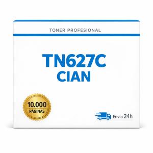 Tóner Cian Compatible Brother TN627C para impresoras HL-L8570CDW y MFC-L8970CDW - Núcleo Digital