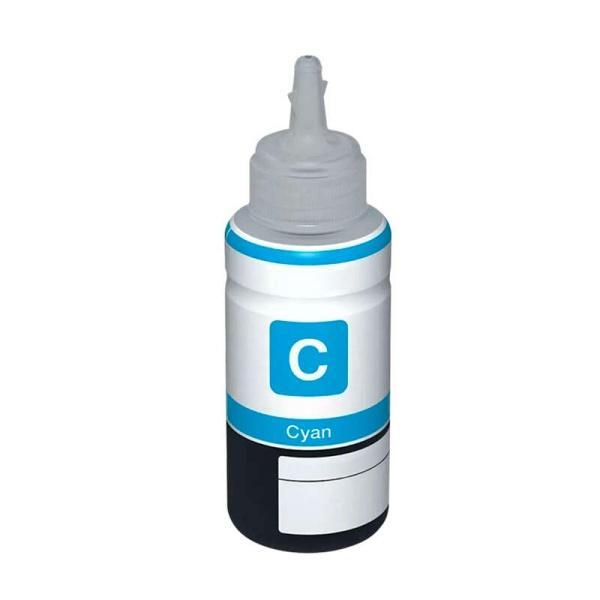 Imagen de la Botella de Tinta Compatible Canon GI-55C Cian. La mejor opción de ahorro para tu impresora Canon MAXIFY GX. Envío 24h en Núcleo Digital.