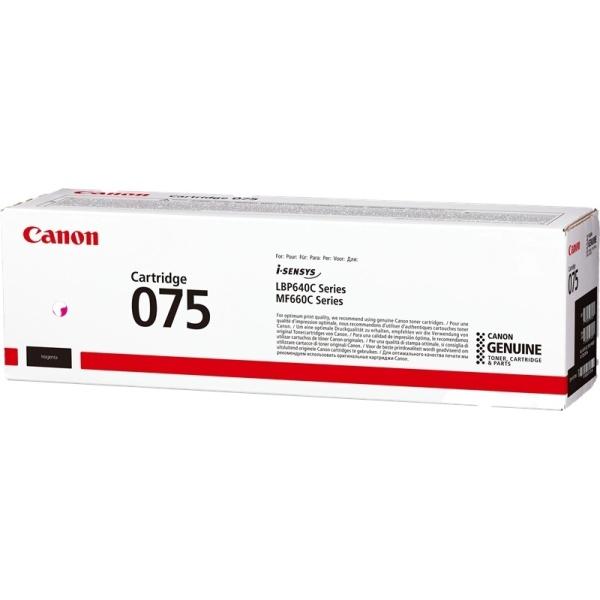Imagen del Tóner Original Canon 075 Magenta 6363C002. Consumible original para máxima fiabilidad y resultados oficiales. Envío 24h en Núcleo Digital.