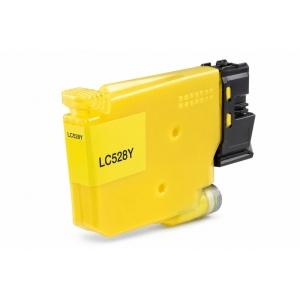 Cartucho de tinta compatible Brother LC528Y Amarillo para impresoras Brother. Núcleo Digital.