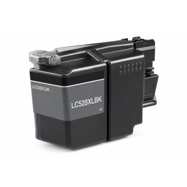 Cartucho de tinta compatible de alta capacidad Brother LC528 XL Negro. Núcleo Digital.