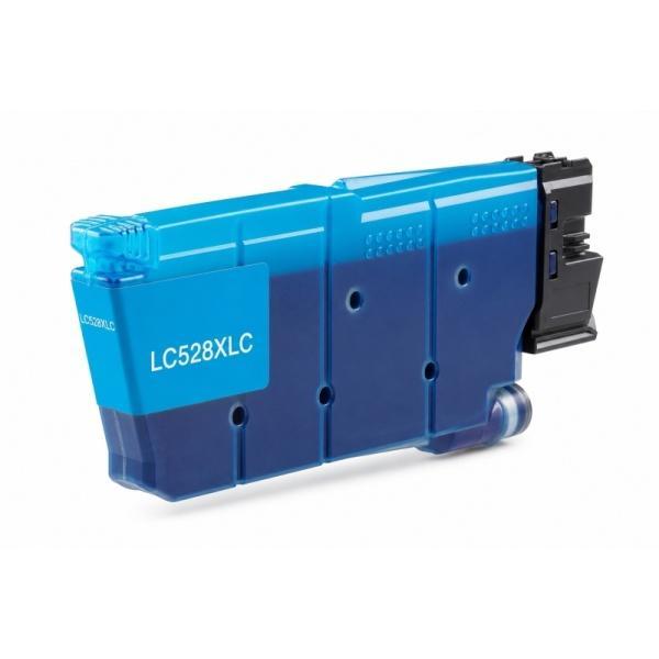 Cartucho de tinta compatible de alta capacidad Brother LC528 XL Cian. Núcleo Digital.